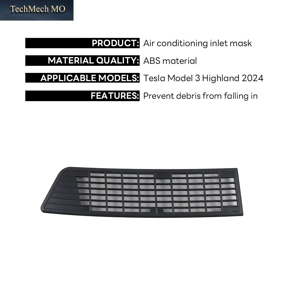 For Tesla New Model 3 Highland Air Flow Vent Cover Trim Anti-Blocking Prevention Intake Cover Accessories