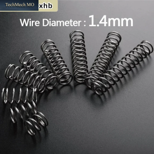 5Pcs 1.4Mm Spring Steel Compression Spring, OD: 8/9/10/11/12/13/14/15/16/17/18/20/22Mm, Length: 10Mm-100Mm, Customizable