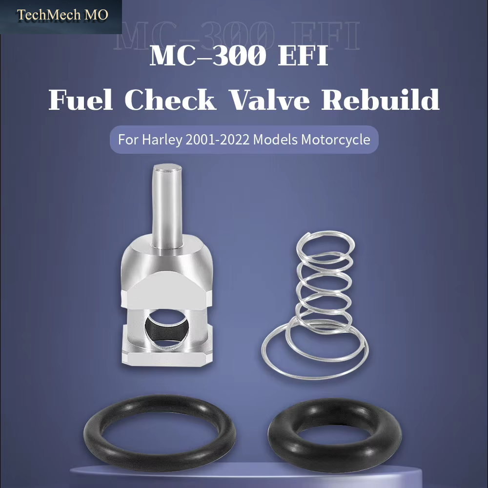 Vehicle Supplies Repair Tool MC-300 EFI Fuel Check Valve Rebuild Kit for Harley 2001-2022 Models Motorcycle Tools