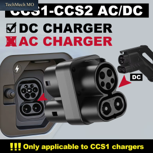 400A CCS1 to CCS2 DC and AC EV Charging Adapter Fast Charging CCS1 on Public Charging Station for Electric Vehicle Cars
