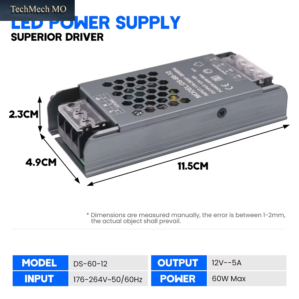 12V 24V 60W 100W 150W 200W 300W 400W Transformer Power Supply 110V 220V 230V AC to 12 24 Volt DC LED Strip Light Bulb LED Driver