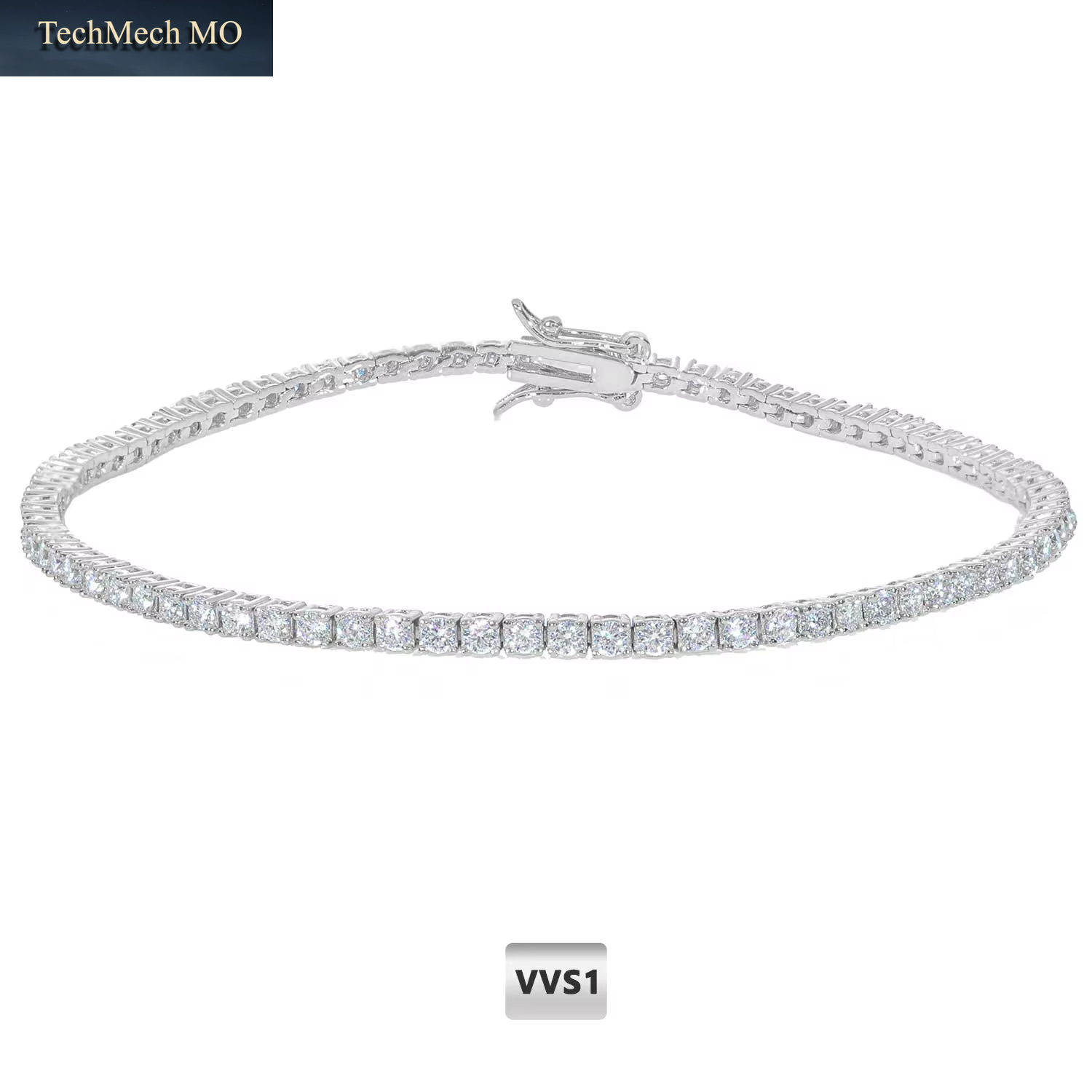 Nuoya Moissanite Tennis Chain Thin Brass 2MM Width VVS1 Diamond Tennis Necklace Bracelet Bling Fine Gift Wholesale