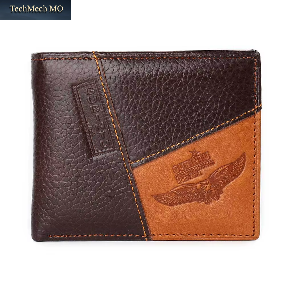 Men Wallets Genuine Cow Leather Short Design Card Holder Passcard Pocket Men Purse High Quality Brand Male Wallet