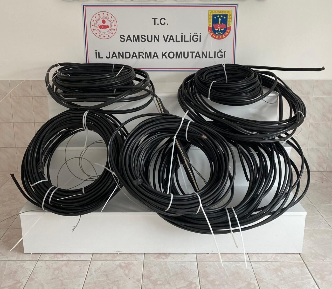 Samsun Bafra'da Kablo Hırsızlığı Zanlısı Tutuklandı