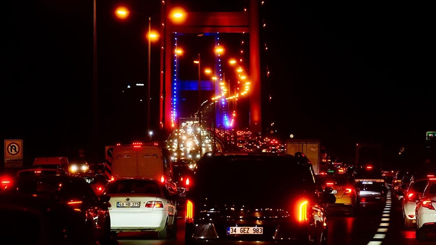 İstanbul'da Akşam Trafiği Yüzde 74'e Ulaştı