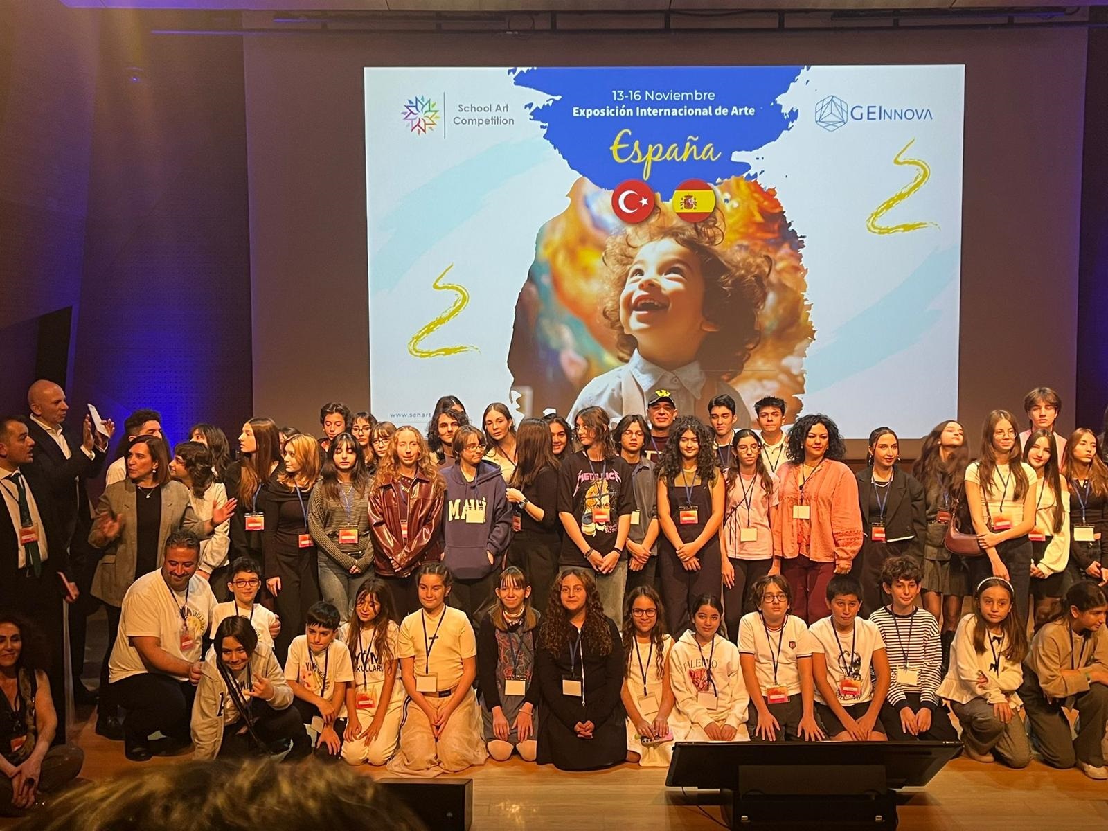 YÖM Okulları Öğrencileri, School Art Project Finalinde Türkiye'yi Zaragoza'da Temsil Etti