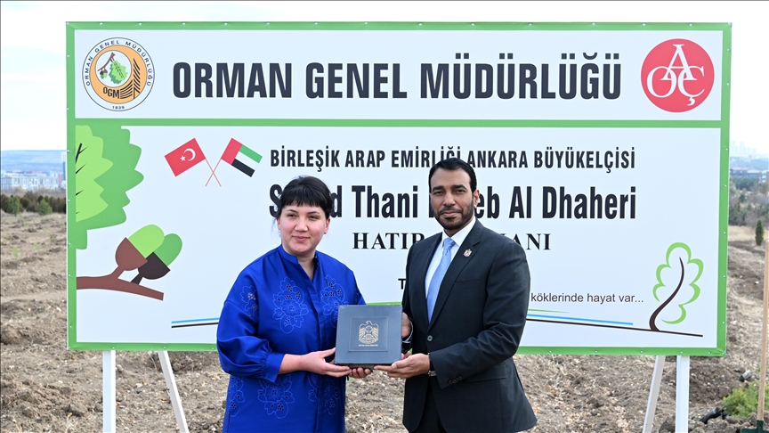 Ankara'da BAE Büyükelçisi Onuruna Hatıra Ormanı Açıldı
