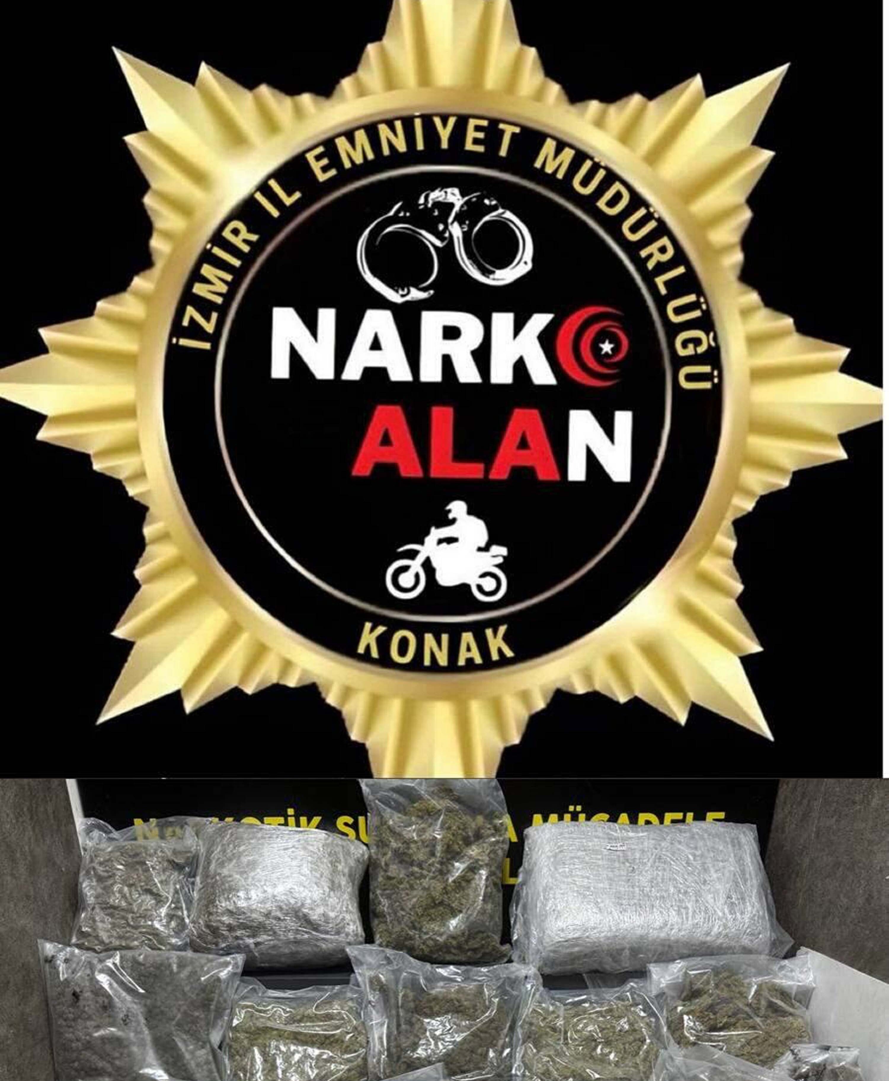 İzmir'deki Uyuşturucu Operasyonunda 25 Kilo 225 Gram Skunk Ele Geçirildi