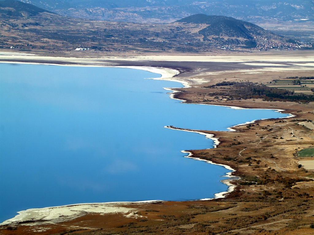 Burdur Gölü 55 yılda 21 metre çekildi: Son görüntü