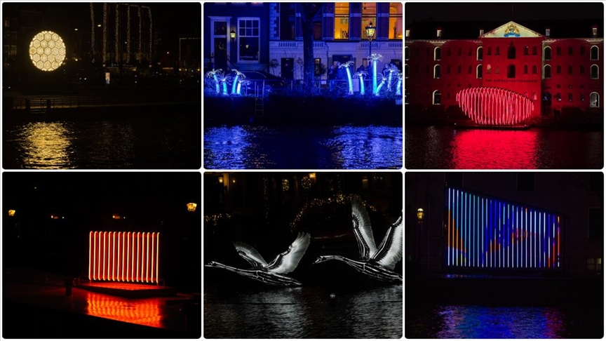 Amsterdam Işık Festivali 2025'te 20 eşsiz gösteriyle başladı
