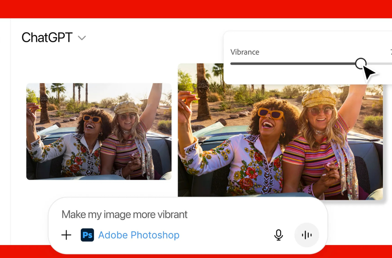 Adobe, Photoshop, Express ve Acrobat özelliklerini ChatGPT'ye taşıyor