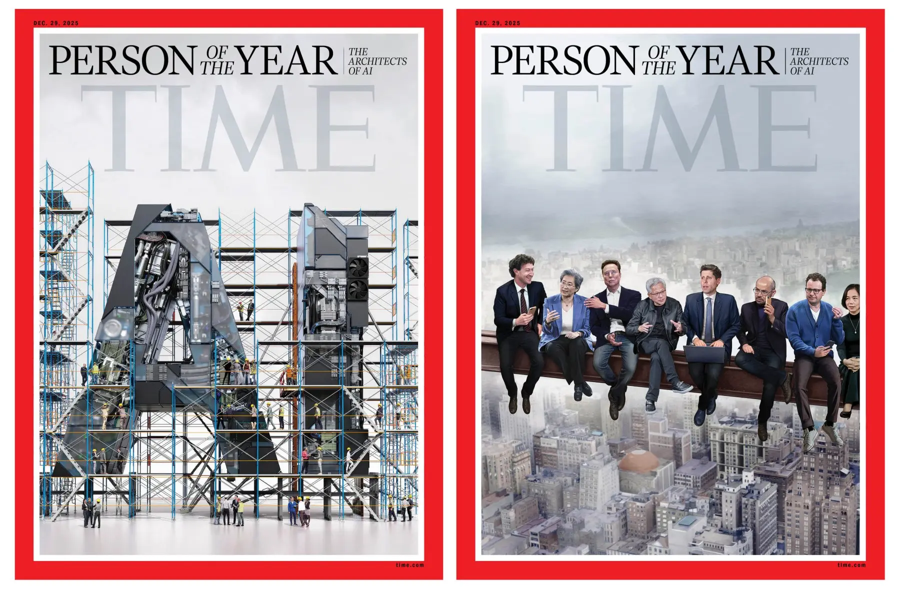 Time Dergisi 2025 Yılın Kişisi: 'Yapay Zeka Mimarları'