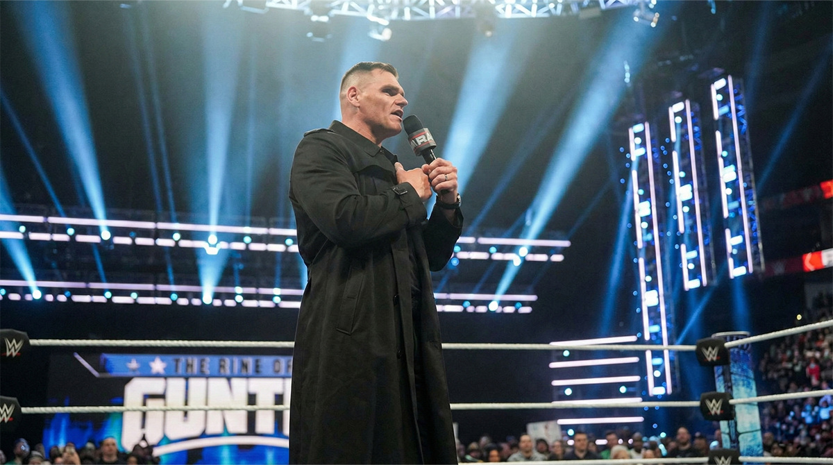 WWE RAW Şovunda Gunther Konuşma Yapıyor