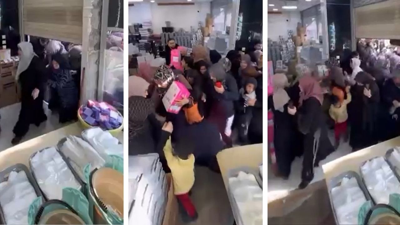 Bursa'da izdiham anları! Birbirlerini ezdiler, yerlerde yuvarlandılar
