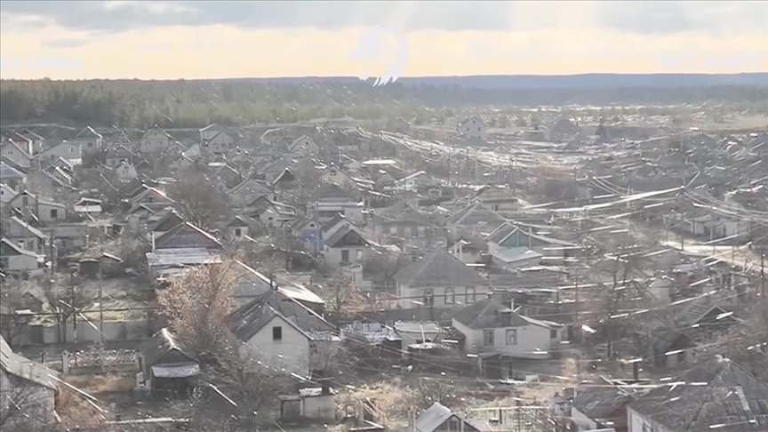 Ukrayna, Lyman'daki FPV dron kablo ağını görüntüledi