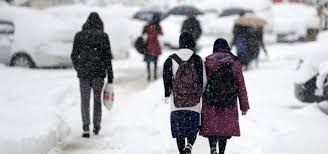 Ağrı'da olumsuz hava koşulları nedeniyle il genelindeki köyler ile taşımalı eğitime 1 gün ara verildi