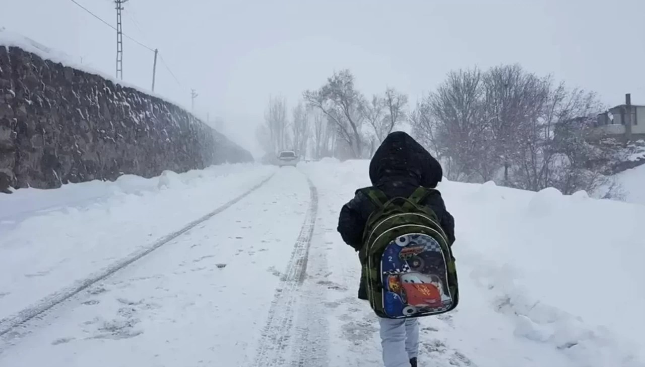 Tunceli'de olumsuz hava koşulları nedeniyle eğitime 1 gün ara verildi