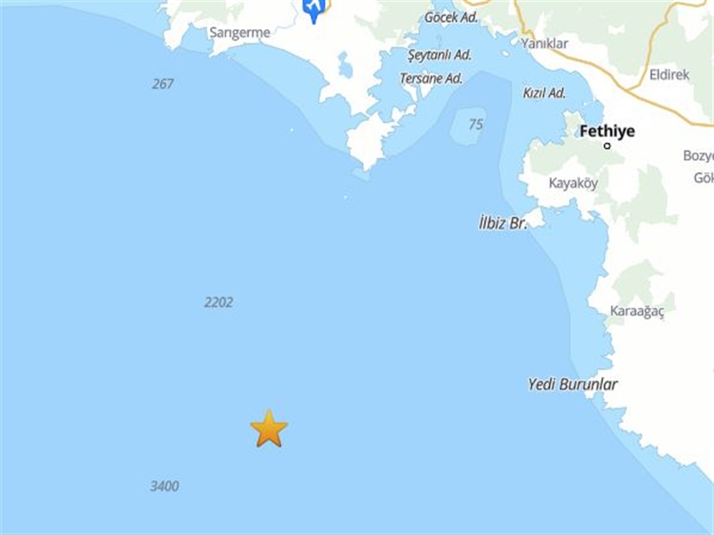 Fethiye depremi: Açıklarında 4.1 büyüklüğünde sarsıntı