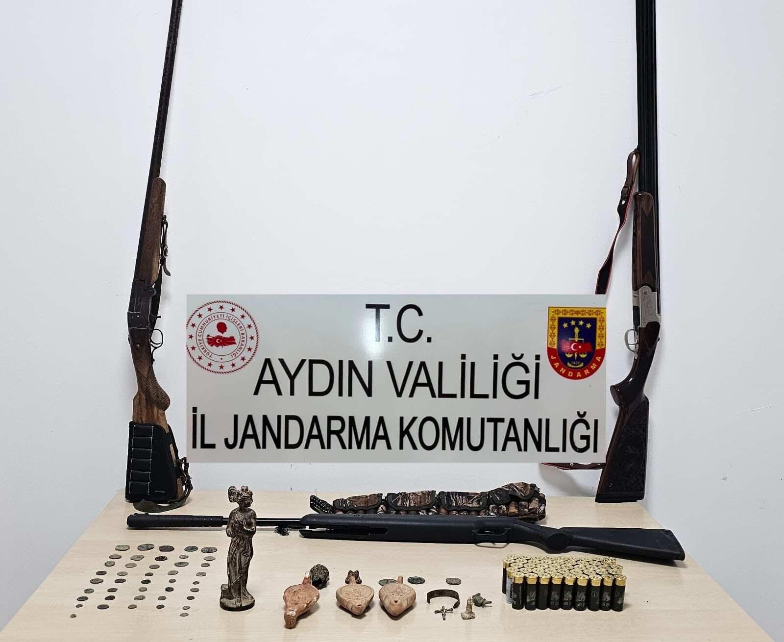 Aydın'da 'Anadolu Mirası' operasyonu: Çok sayıda tarihi eser ele geçirildi