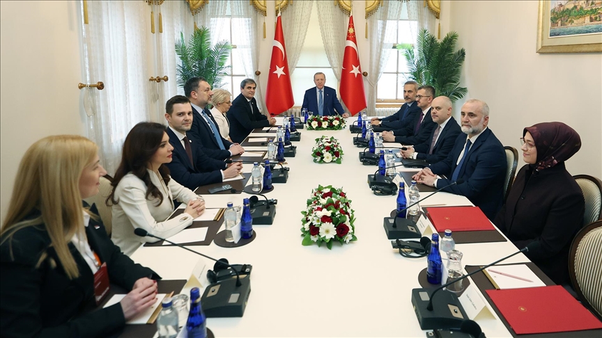 Cumhurbaşkanı Erdoğan, Balkan Barış Platformu Temsilcilerini Ağırladı