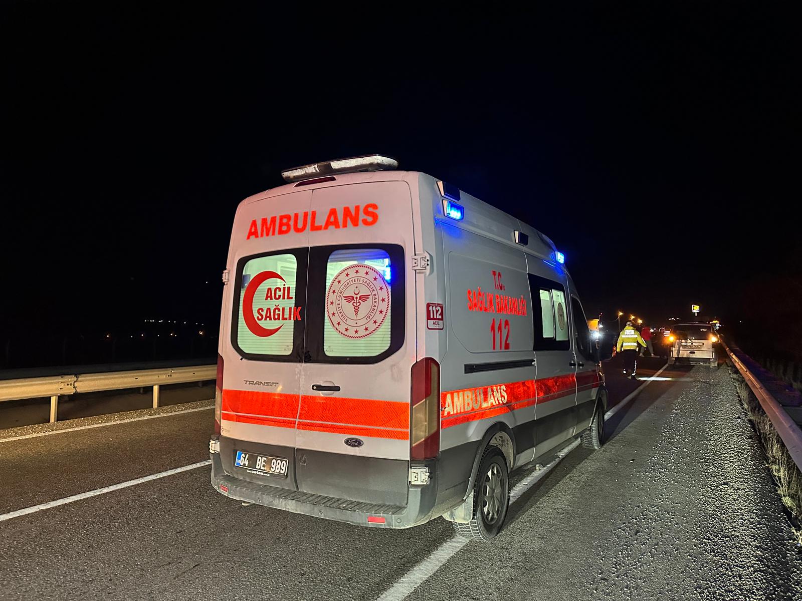 Uşak'ta otomobilin çarptığı yaya hayatını kaybetti