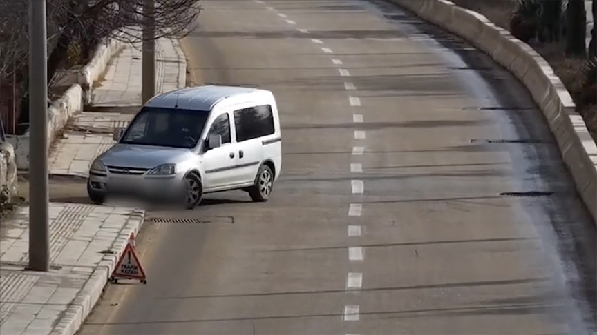 Kırıkkale'de dron destekli denetimde kaçan sürücü yakalandı