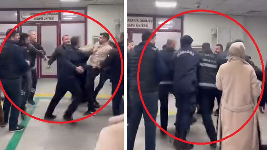  Hastanede bıçaklı yumruklu kavga! Acil servis kan gölüne döndü