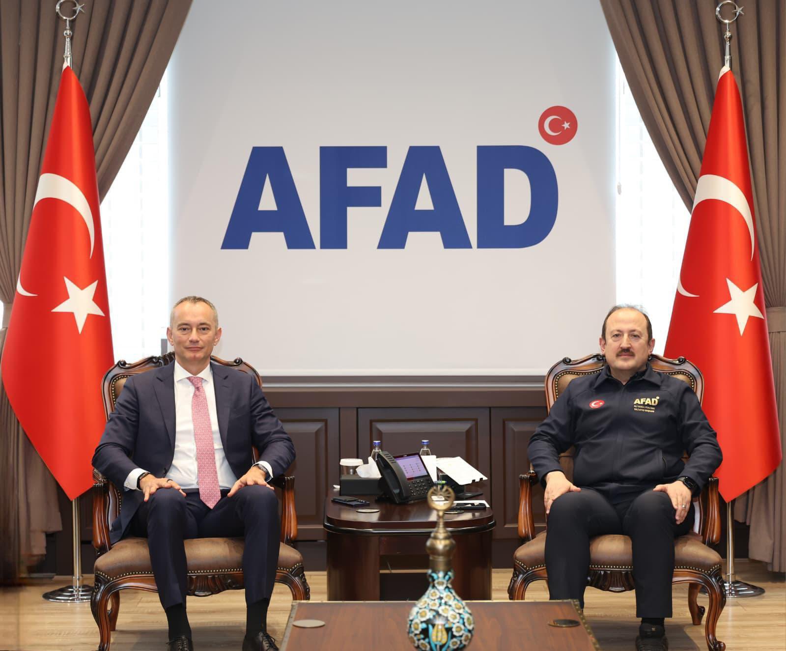 AFAD Başkanı Pehlivan, Gazze Barış Kurulu Yüksek Temsilcisi Mladenov'u kabul etti