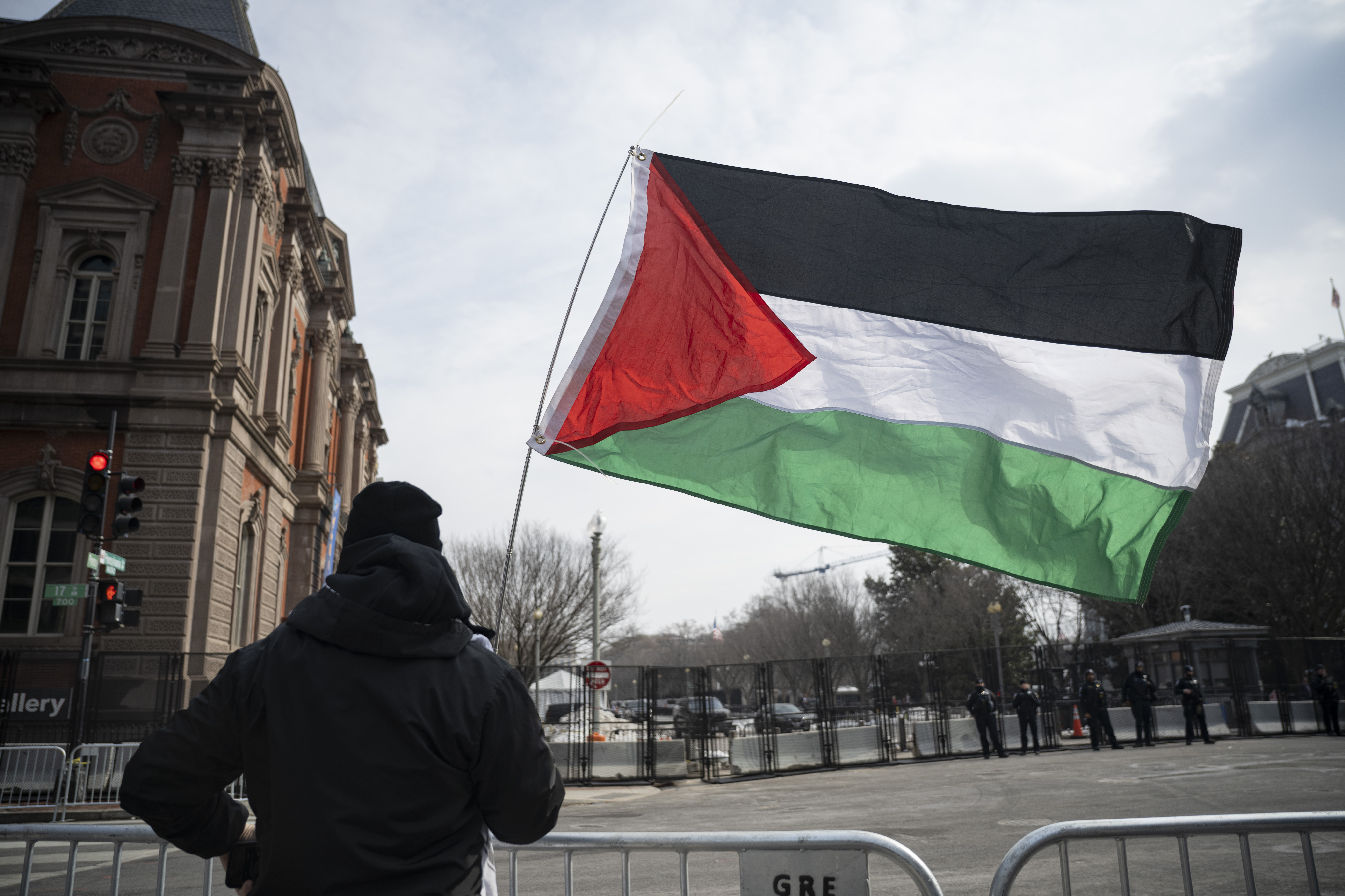 Washington'da Netanyahu protestosu:  Filistin'e destek gösterisi