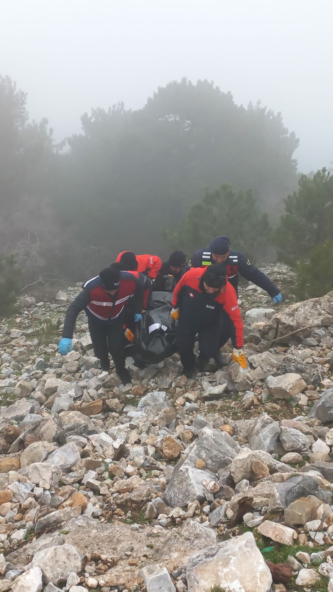 Aydın'da uçurumda erkek cesedi bulundu