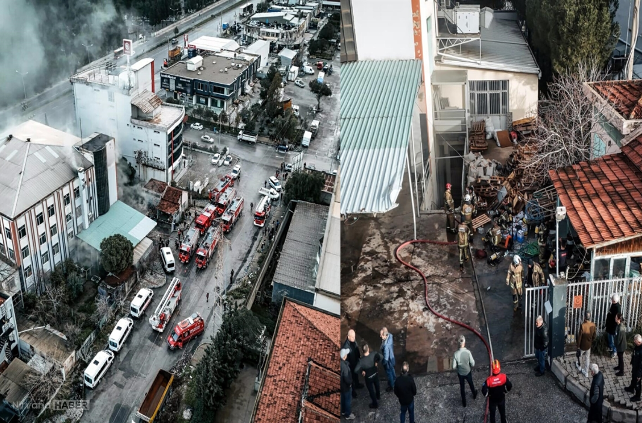 Bornova’da fabrika yangını: İşçiler mahsur kaldı