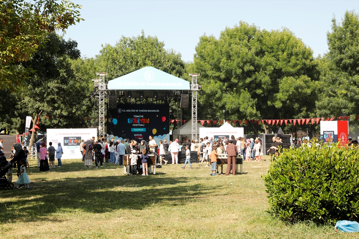 Samsun Kültür Yolu Festivali'nde Çocuklar Renkli Etkinliklerde Buluştu