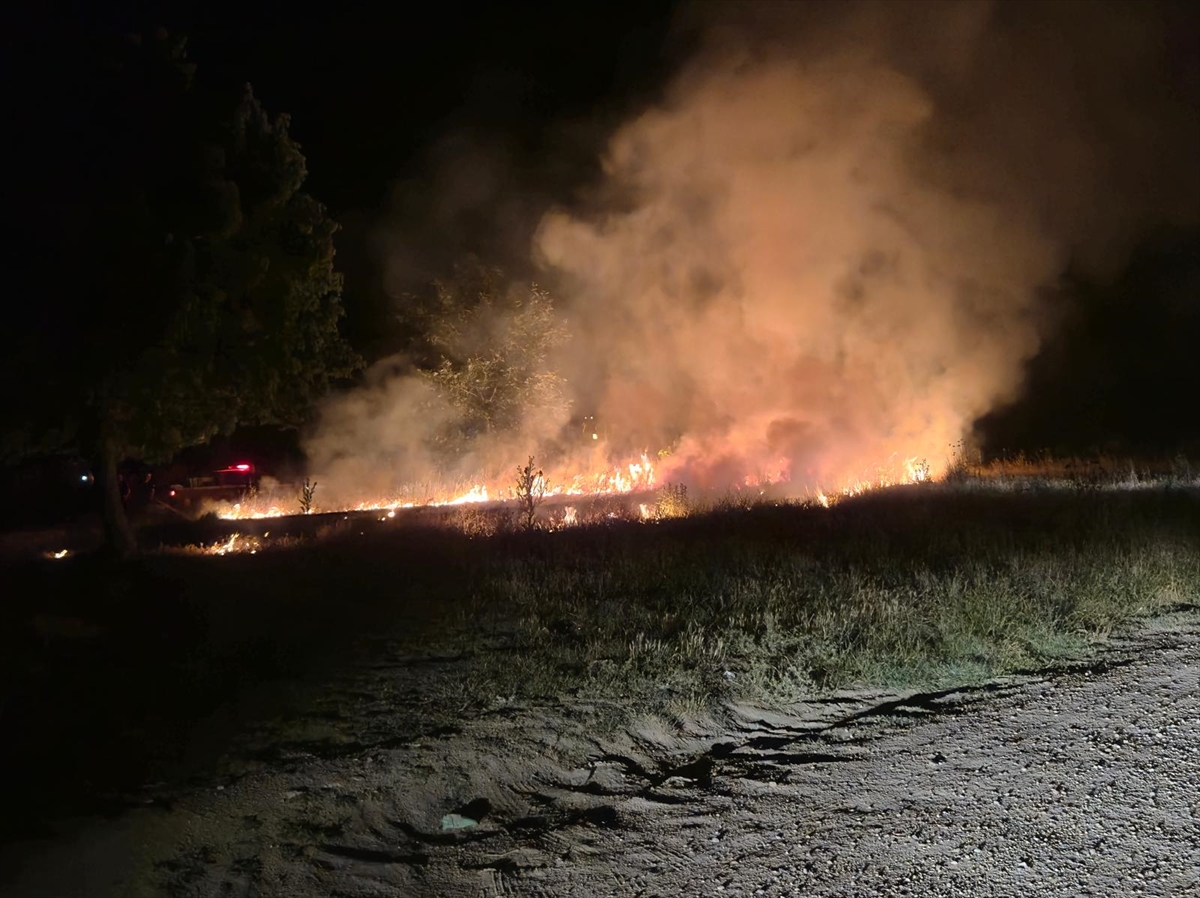 Edirne'de Tunca Nehri Kenarındaki Yangın Nasıl Kontrol Altına Alındı