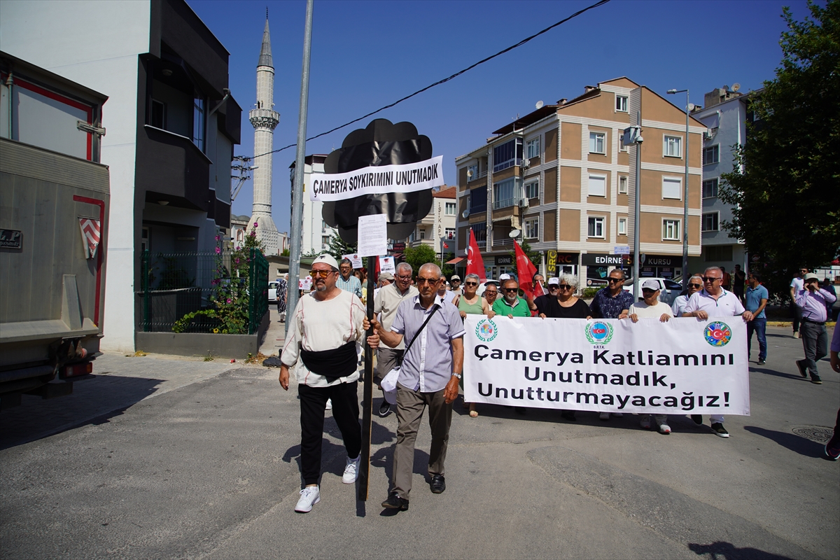Çamerya Katliamı Anısına Edirne'de Unutulmaz Bir Eylem Düzenlendi
