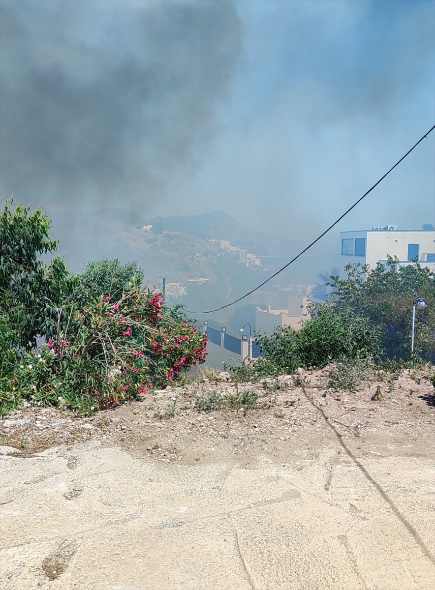 Bodrum'da Çıkan Yangın Korkuttu Ama Hızla Kontrol Altına Alındı