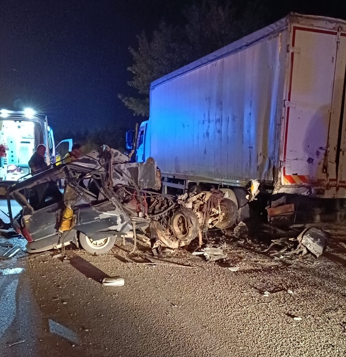 Uşak’ta Korkunç Kaza Kamyonda Son Buldu
