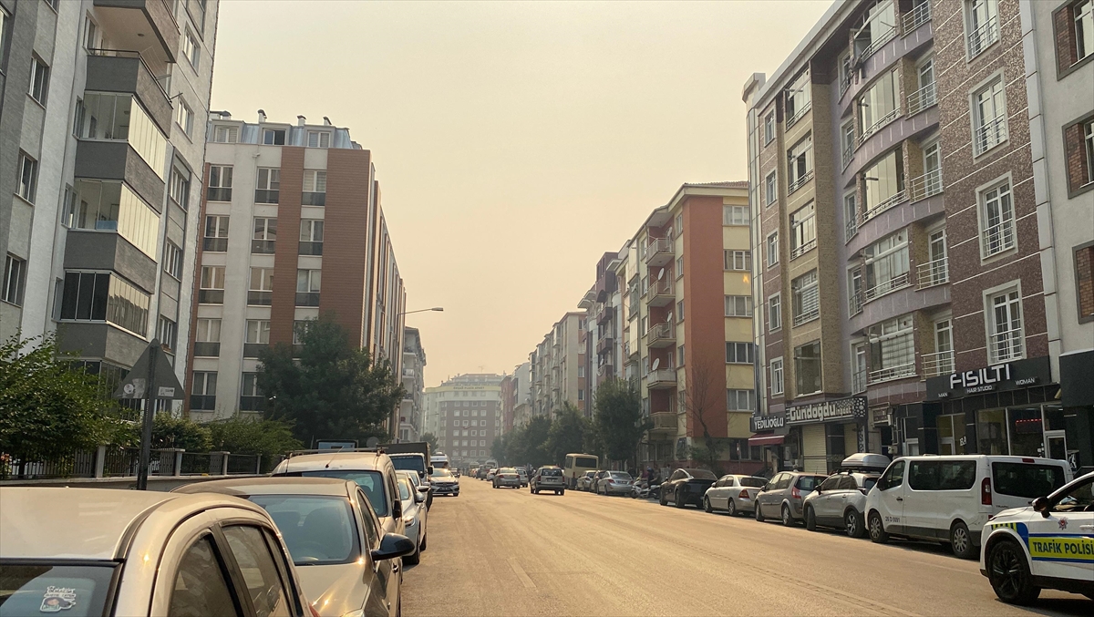 Bilecik'teki Orman Yangını Eskişehir'i Dumanla Kapladı