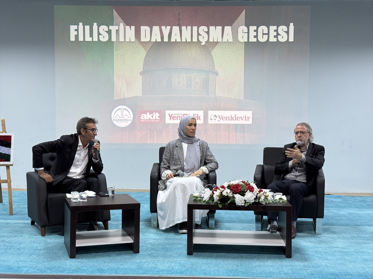 Kahramanmaraş'ta Filistin İçin Dayanışma Gecesi Düzenlendi