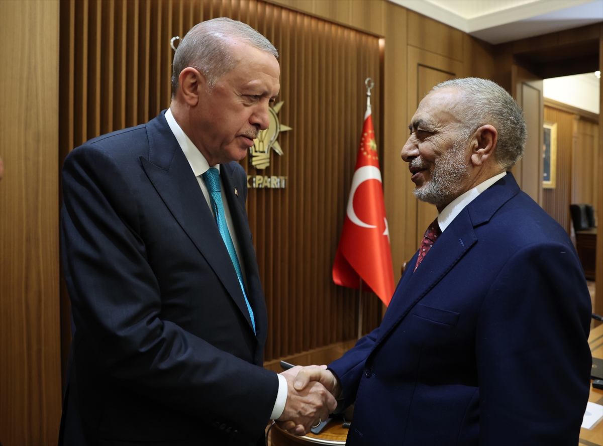 Cumhurbaşkanı Erdoğan ve Irak Temsilciler Meclisi Başkanı Meşhedani Ankara’da Bir Araya Geldi