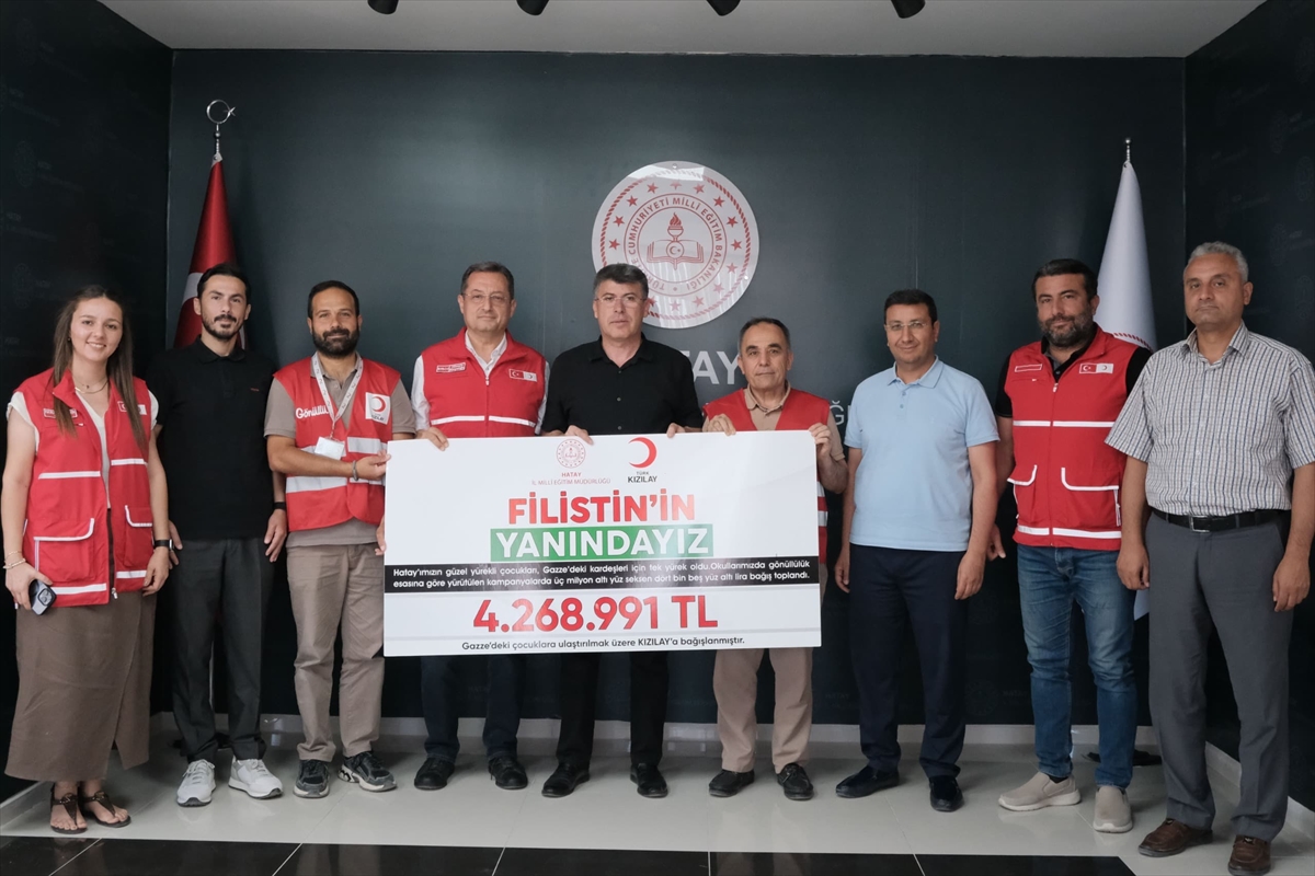 Hataylı Öğrencilerin Filistinli Çocuklar İçin Yaptığı Anlamlı Yardım