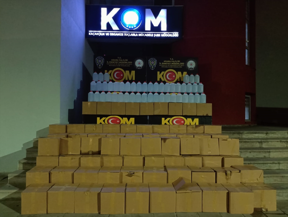 Adana'da Büyük Operasyon: 1690 Litre Kaçak Etil Alkol Ele Geçirildi