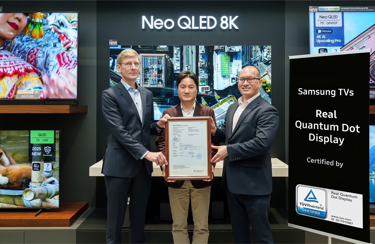 Samsung QLED TV'ler Yeni Sertifika ile Standartları Yeniden Tanımlıyor