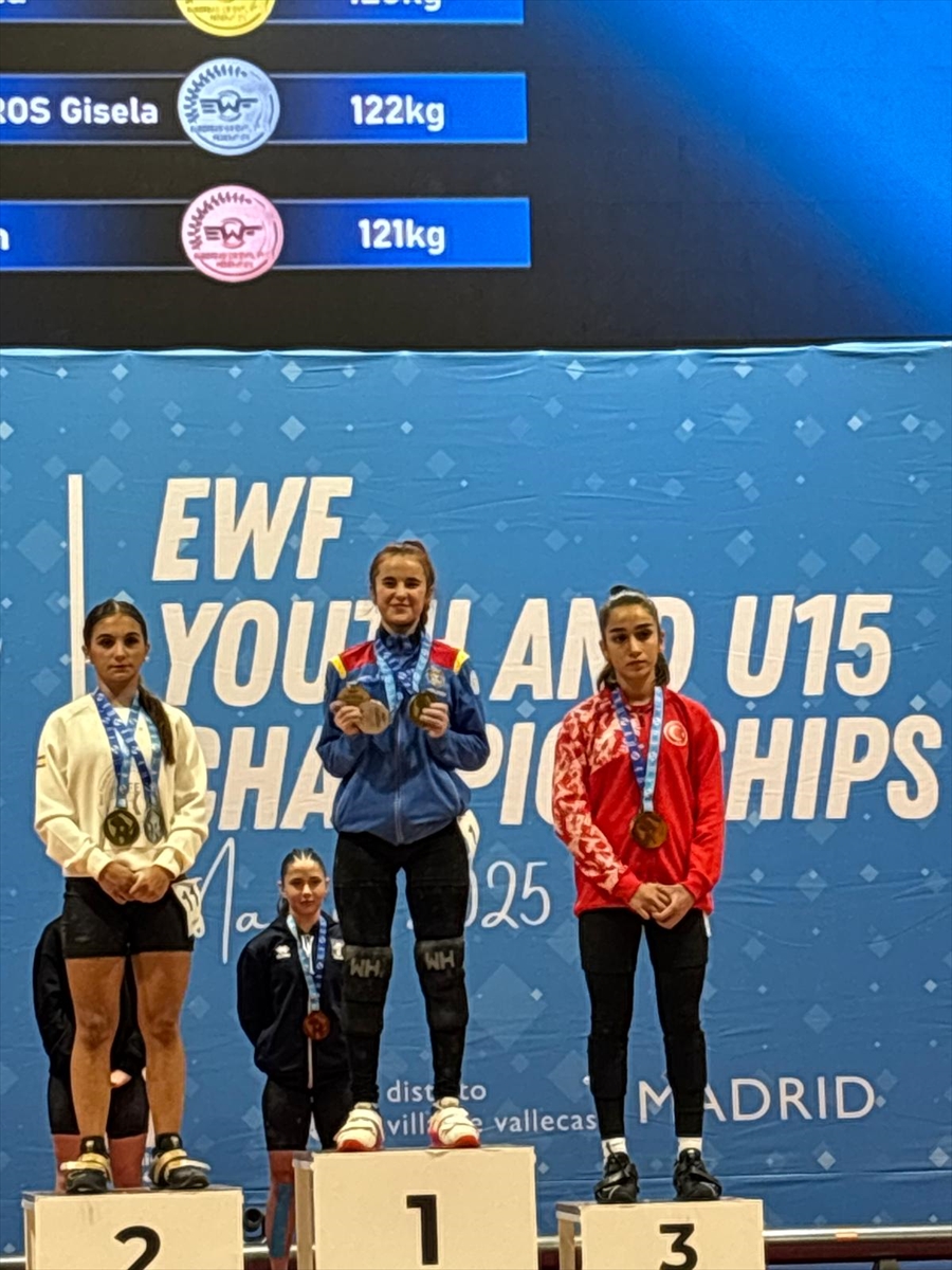 Avrupa Halter Şampiyonasında Milli Sporculardan Madalya Yağmuru
