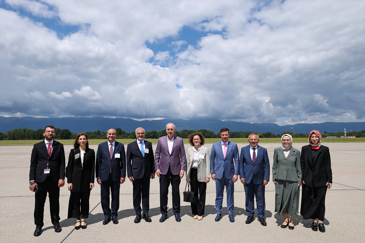Numan Kurtulmuş Cenevre'de Dünya Parlamento Başkanları Zirvesi'nde