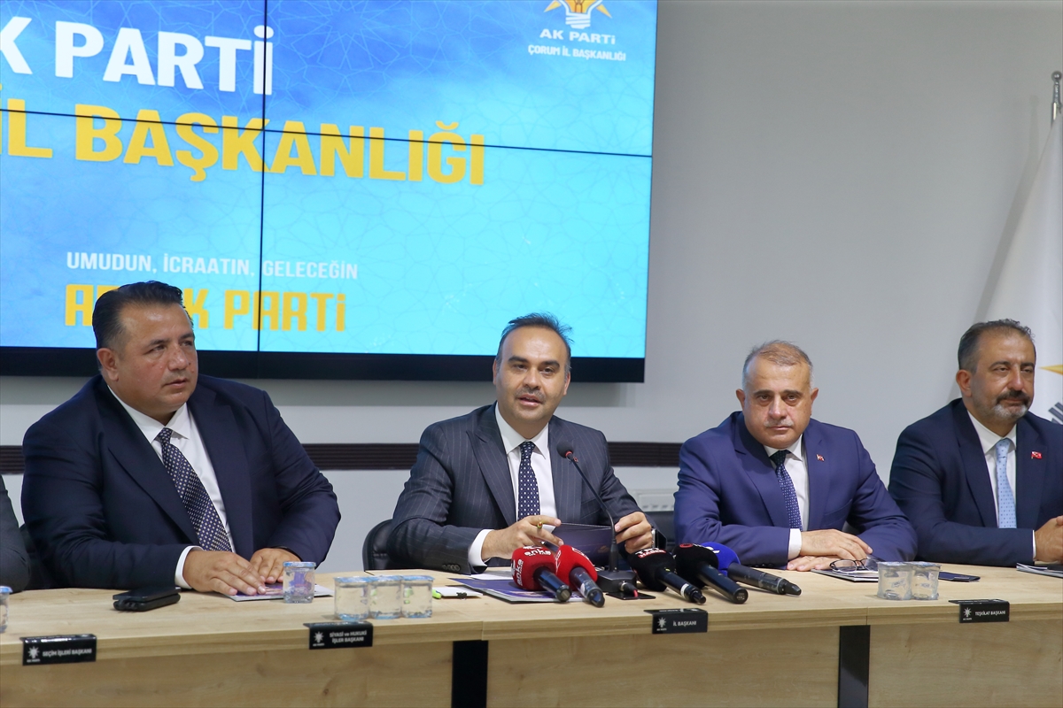 Bakan Kacır Çorum'da İleri Teknoloji ve Yerli Üretim Vurgusu Yaptı