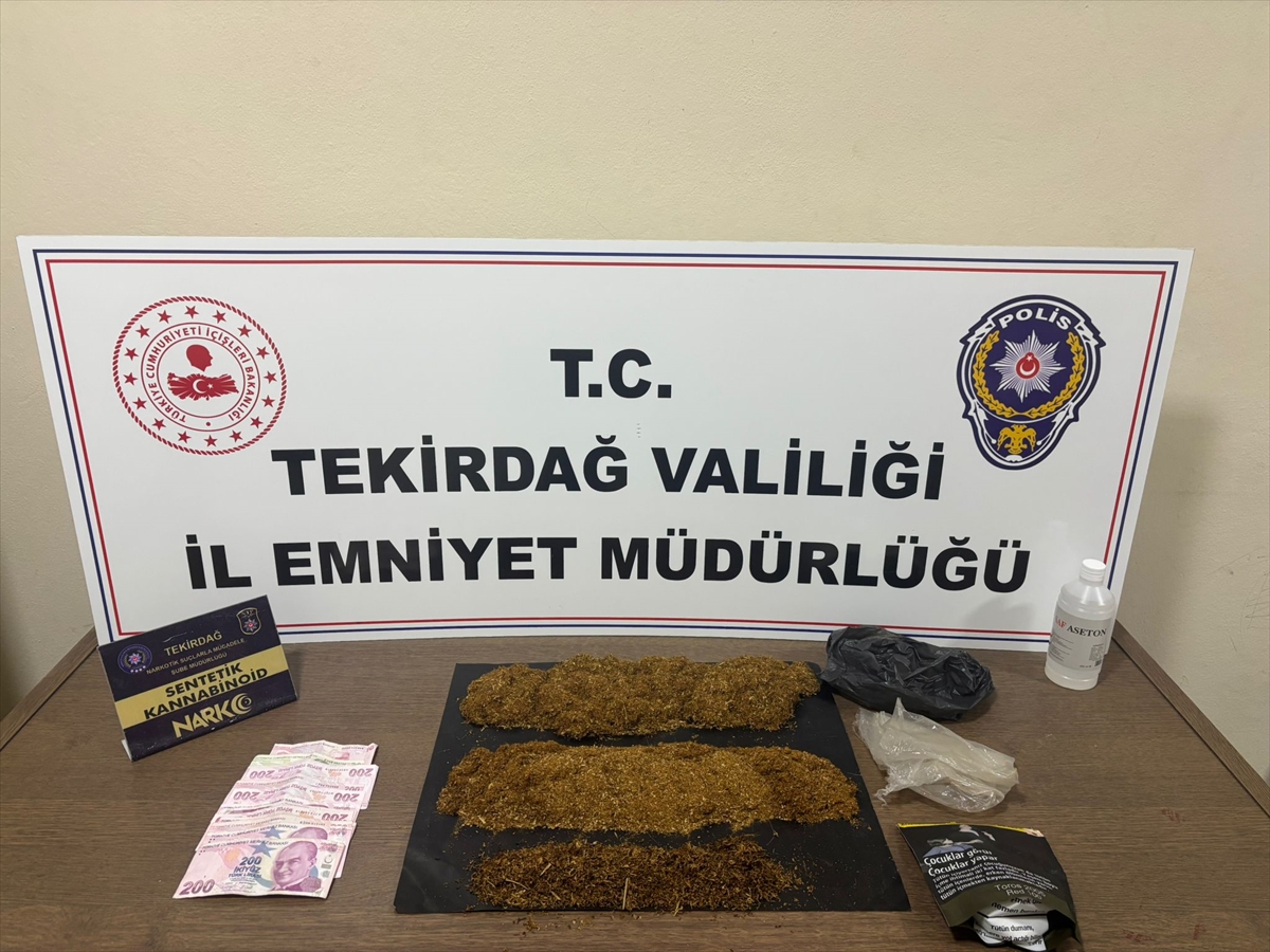 Tekirdağ'da Uyuşturucu Operasyonu: 3 Kişi Yakalandı ve Tutuklandı