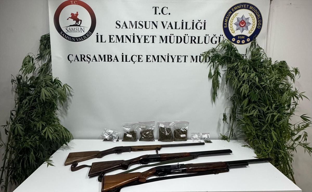 Samsun'da Büyük Uyuşturucu ve Silah Baskını: 2 Kişi Yakalandı