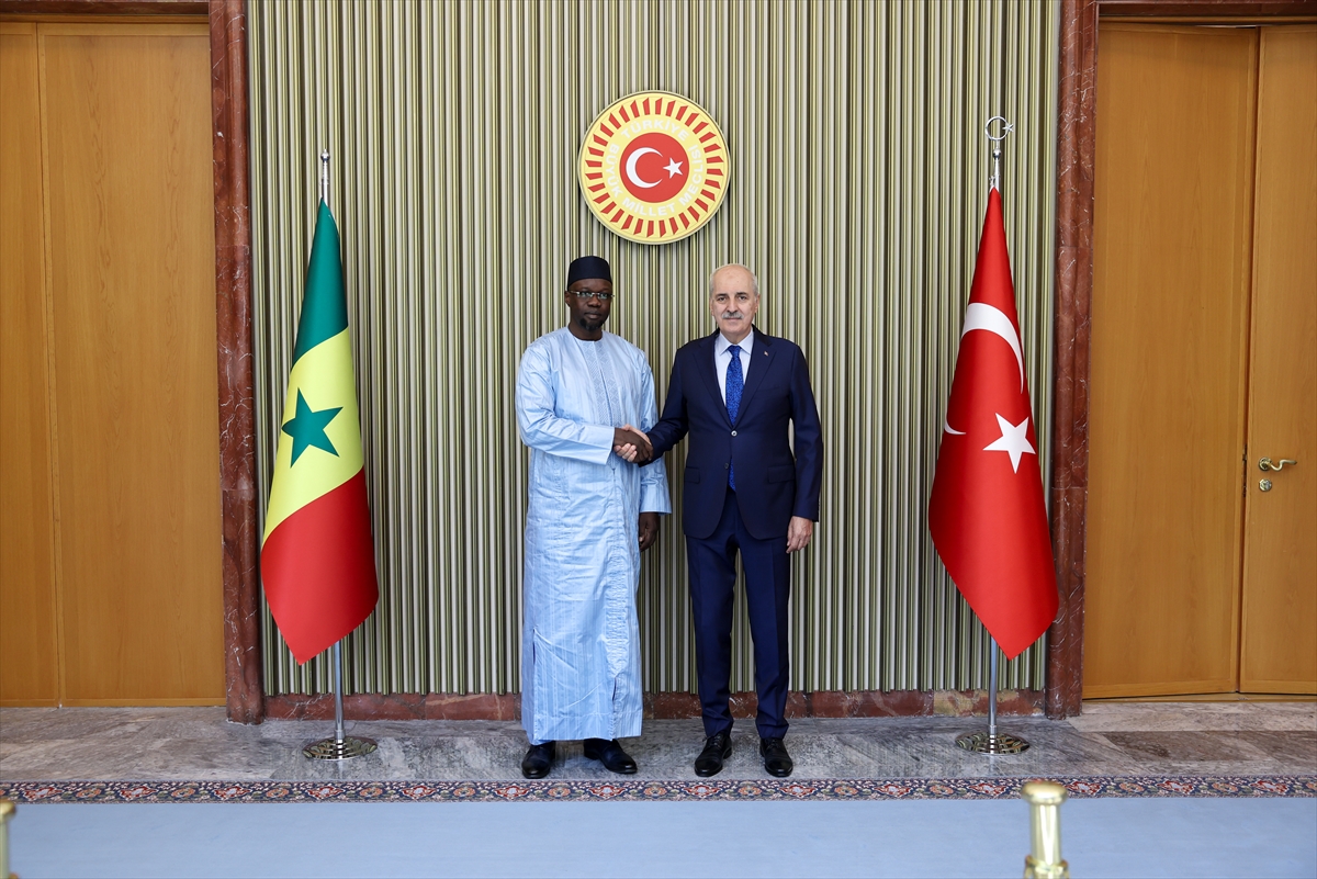 TBMM Başkanı Numan Kurtulmuş, Senegal Başbakanı Ousmane Sonko'yu Ağırladı