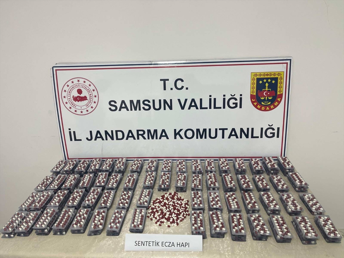 Samsun'da Dev Operasyon: 5 Bin 600 Sentetik Hap Ele Geçirildi