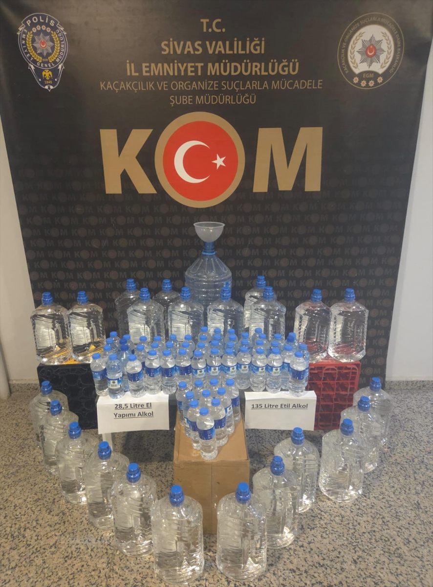 Sivas'ta Şok Operasyon Sahte İçki Baskını